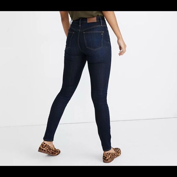 NWT Madewell Curvy High-Rise Skinny Jeans in Larkspur: TENCEL Denim Edition - Picture 3 of 11